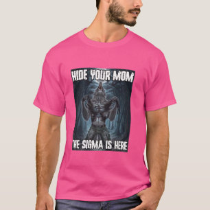 Camiseta Ocultar tu mamá Sigma Funny Alpha Werewolf Wolf Me