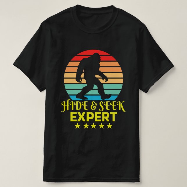 Camiseta Ocultar Y Buscar A Experto Experto De Pie Grande G (Diseño del anverso)