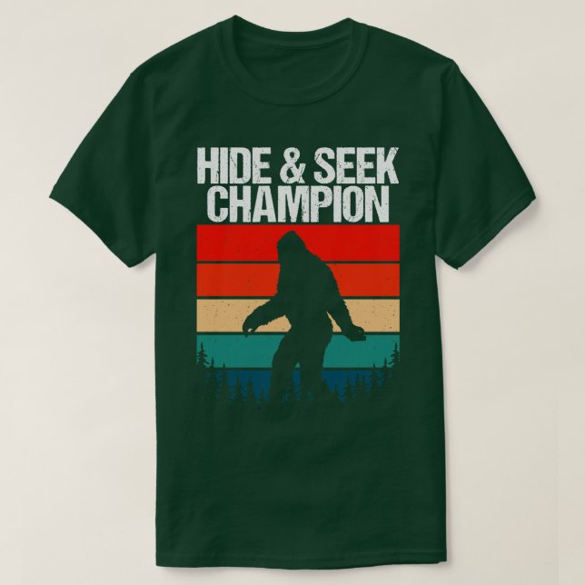 Camiseta Ocultar Y Buscar Campeón (Diseño del anverso)