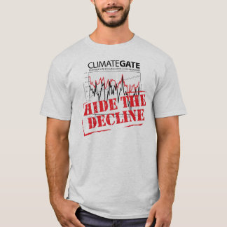 Camiseta Oculte la disminución - Climategate