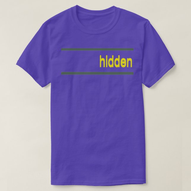 Camiseta oculto (Diseño del anverso)