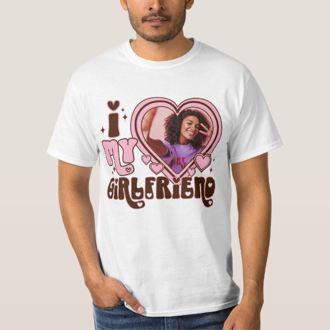 Camiseta OCULTO a mi novia Personalizado Foto Amor (Anverso)