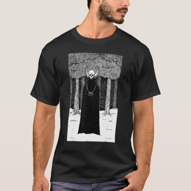 Camiseta Oculto gótico Oscuro Satánico Desagrado Brujería G (Anverso)