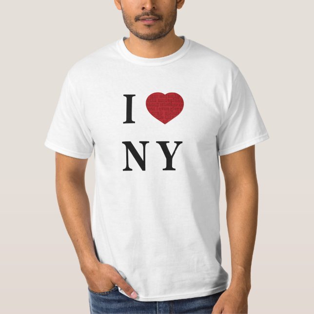 Camiseta Oculto Mis Sentimientos Para Nueva York (Anverso)