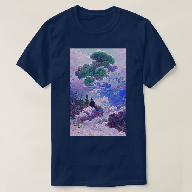 Camiseta Oculto por las nubes (Diseño del anverso)