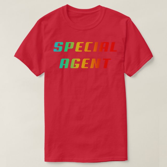 Camiseta Ocupación de agente especial (Diseño del anverso)