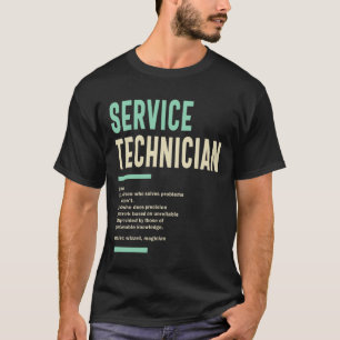 Camiseta Ocupación de la profesión de técnico de servicios