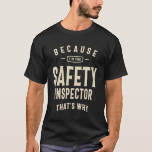 Camiseta Ocupación del inspector de seguridad