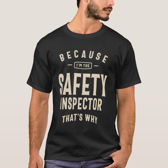 Camiseta Ocupación del inspector de seguridad (Anverso)