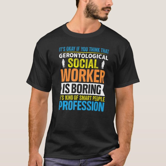 Camiseta Ocupación Gerontolog de trabajadores sociales gero (Anverso)
