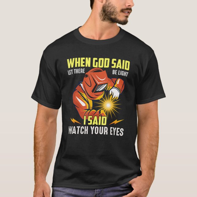 Camiseta Ocupación Solda Cuando Dios Dijo Que Dejara Que Hu (Anverso)