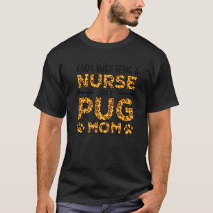 Camiseta Ocupada siendo enfermera madre perruna - Pug Mamá