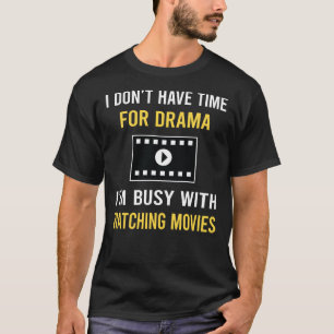 Camiseta Ocupado Al Ver Película De Películas