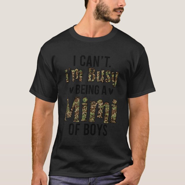 Camiseta Ocupado Como Mimi De La Abuela Mimi (Anverso)