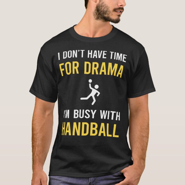 Camiseta Ocupado Con Balonmano (Anverso)