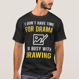 Camiseta Ocupado con dibujo