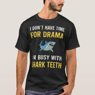 Camiseta Ocupado Con Dientes De Tiburón