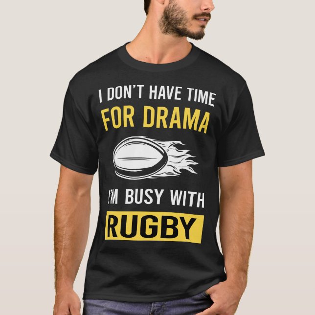 Camiseta Ocupado Con Rugby (Anverso)