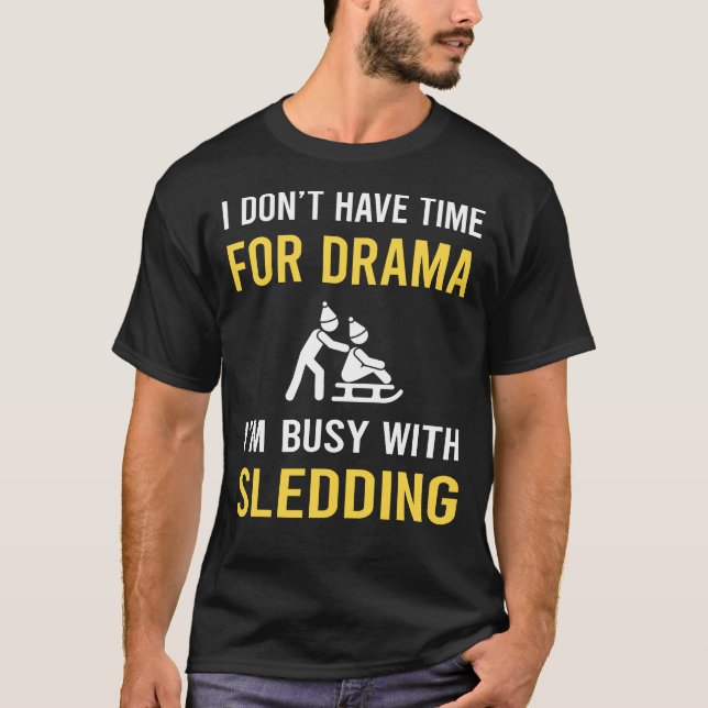 Camiseta Ocupado Con Sleasing Sleighging (Anverso)