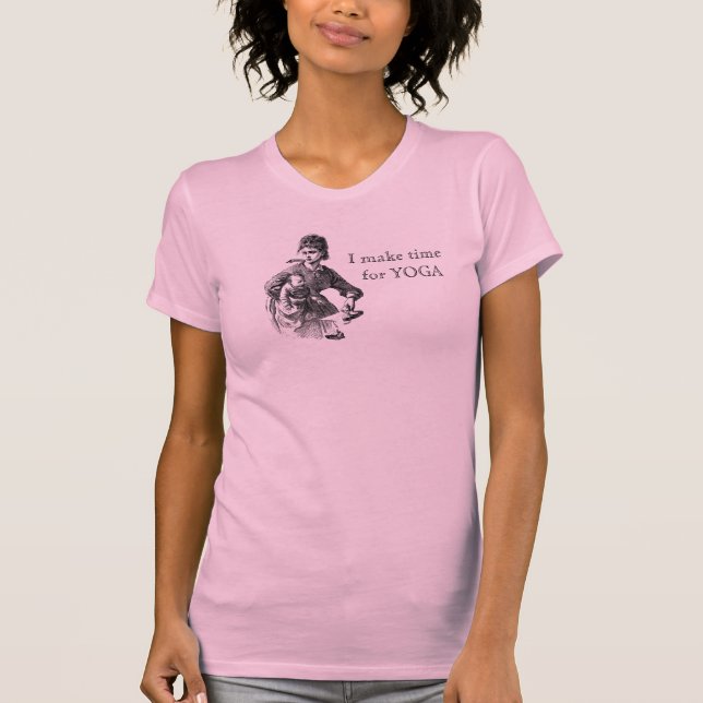 Camiseta ~ ocupado de la mamá hago la hora para la YOGA (Anverso)
