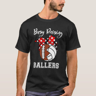 Camiseta Ocupado elevando baloncesto divertida madre del vo