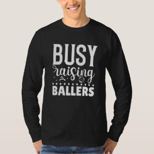 Camiseta Ocupado elevando el voleibol de balancines