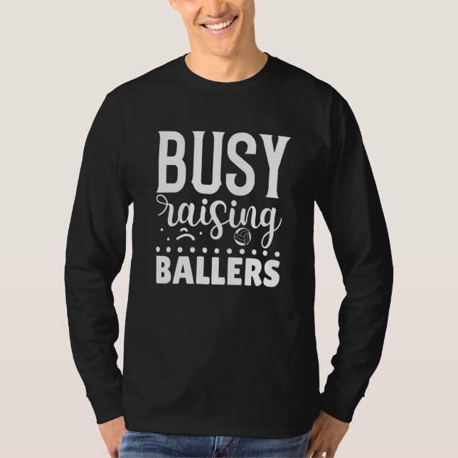 Camiseta Ocupado elevando el voleibol de balancines (Anverso)