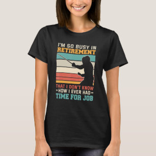 Camiseta Ocupado en retiro Relieve metalizado esgrimista de