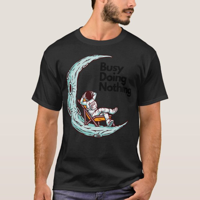Camiseta Ocupado No Haciendo Nada Espacaídas (Anverso)