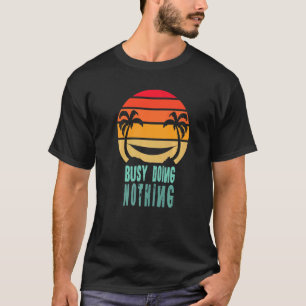 Camiseta Ocupado No Haciendo Nada Hamaca Sunset