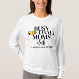 Camiseta Ocupado Softball Moms Club