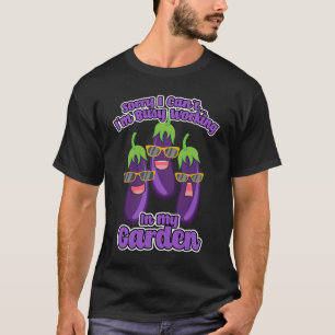 Camiseta Ocupado trabajando en el jardín de plantas natural