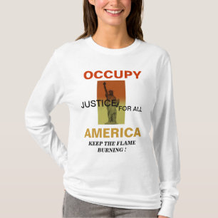 CAMISETA OCUPAR A ESTADOS UNIDOS MANTENER LA QUEMA DE LA LL