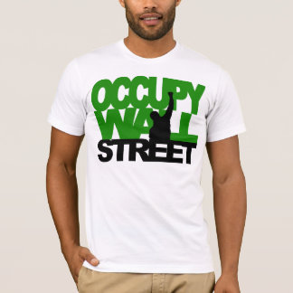 Camiseta OCUPE el verde de WALL STREET
