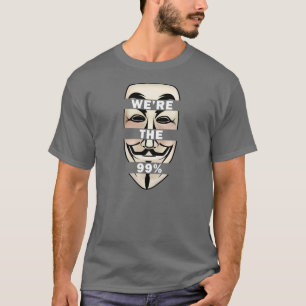 Camiseta OCUPE WALLSTREET: ¡Anónimo somos los 99%!