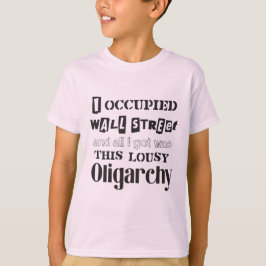 Camiseta Ocupemos la oligarquía pésimo de Wall Street (Sach