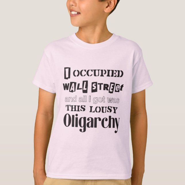 Camiseta Ocupemos la oligarquía pésimo de Wall Street (Sach (Anverso)