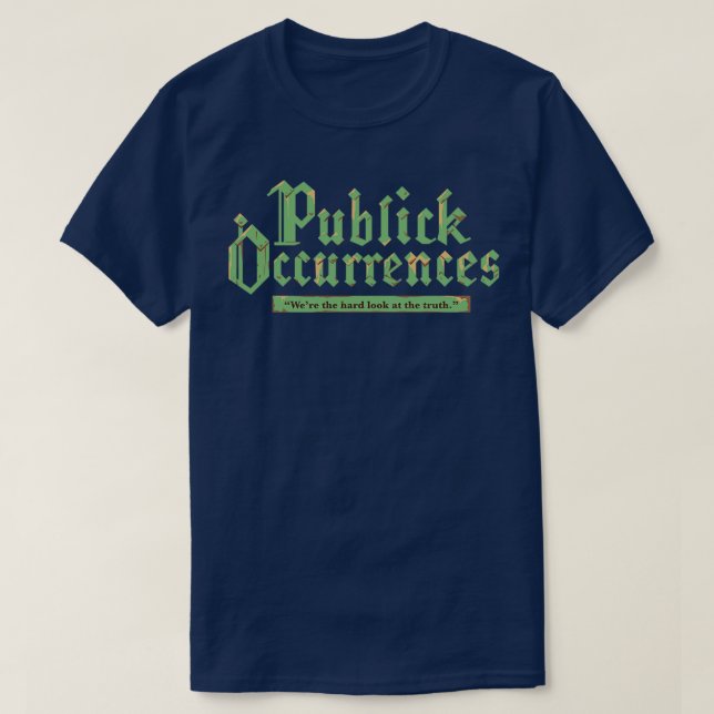 Camiseta Ocurrencias de Publicación (Diseño del anverso)