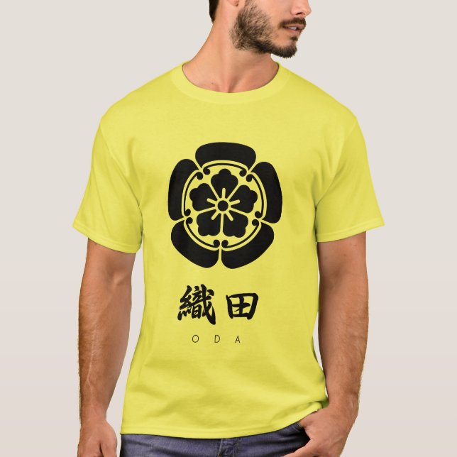 Camiseta Oda Clan kamon con nombre de clan (Anverso)