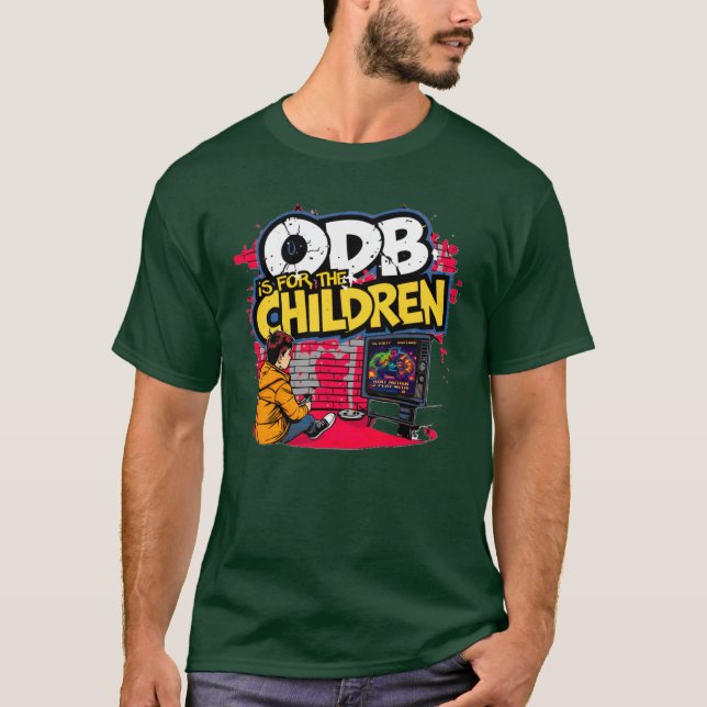 Camiseta ODB Is for the Children Retro Video Game OlDirtyBa (Anverso)