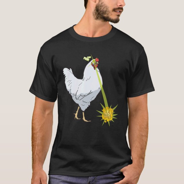 Camiseta Odd Squad Laser Chicken (Anverso)