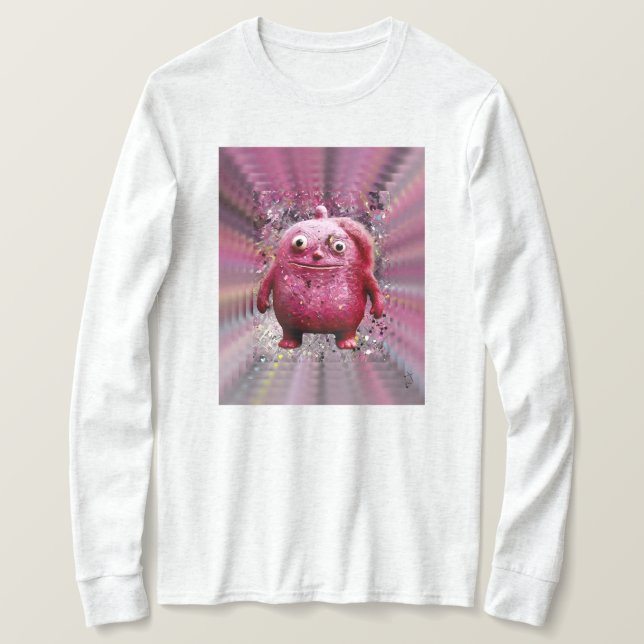 Camiseta OddFriends - Poster de la Creatura Whimsical Rosa (Anverso del diseño)