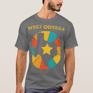 Camiseta Odessa Occidental Texas Vintage Distresres Souveni