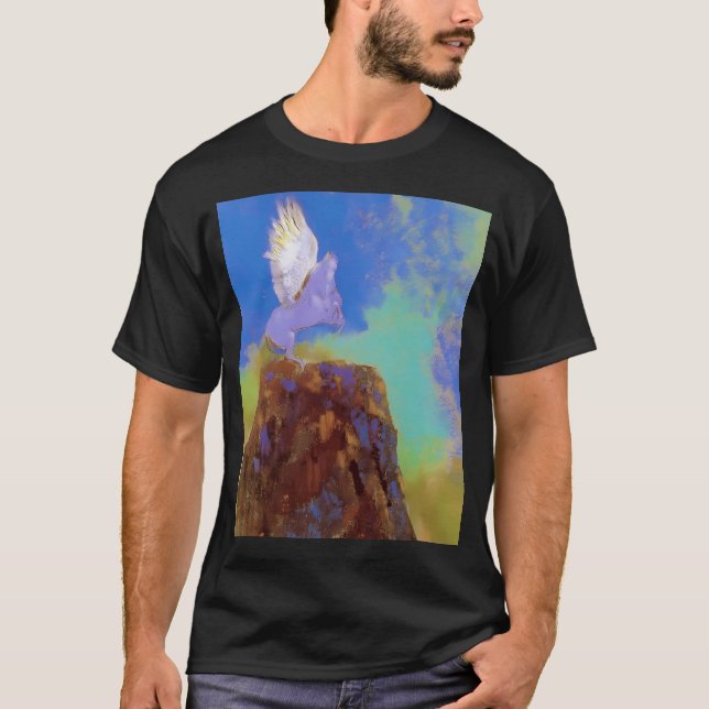 Camiseta Odilon Redon Pegasus En Azul (Anverso)
