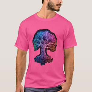 Camiseta Odin coloreó el Árbol de la Vida Vikingo Valhalla