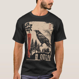 Camiseta Odin Norse God Poster - Estilo Ukiyo-e japonés
