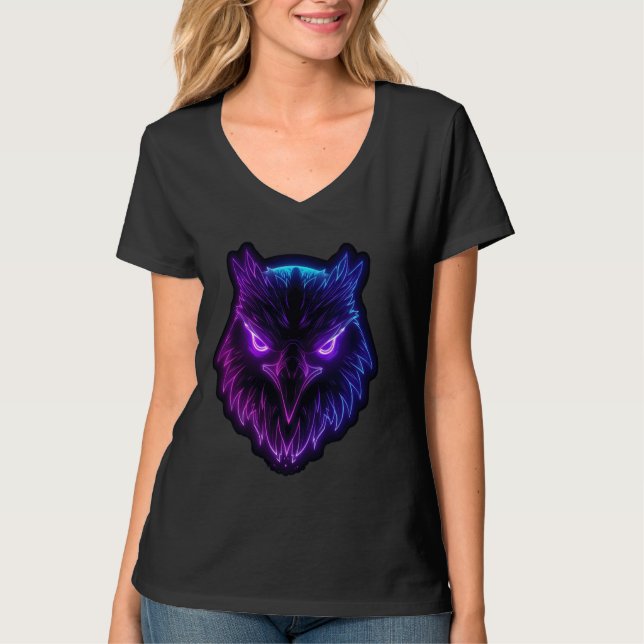 Camiseta Odin Raven en el violeta Vikhalla Pagan (Anverso)