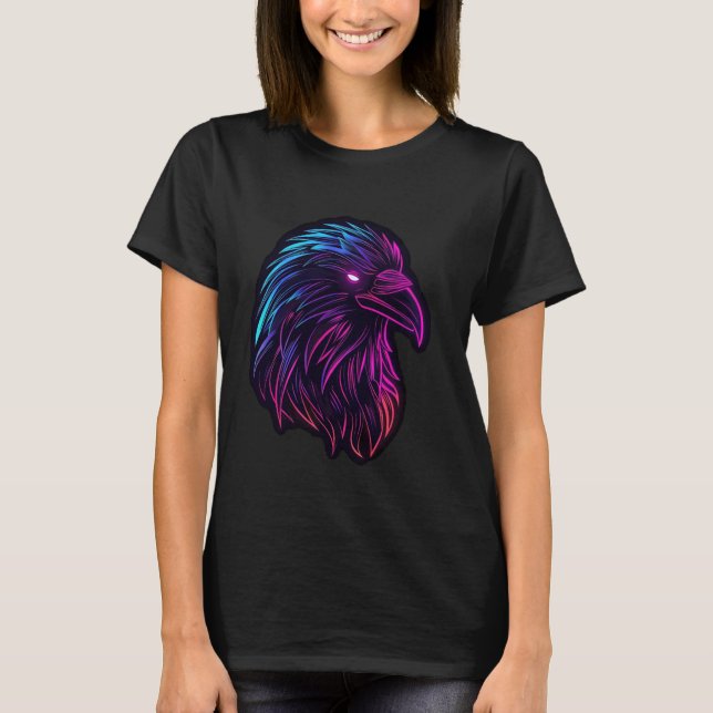 Camiseta Odin Raven en el violeta Vikhalla Pagan (Anverso)