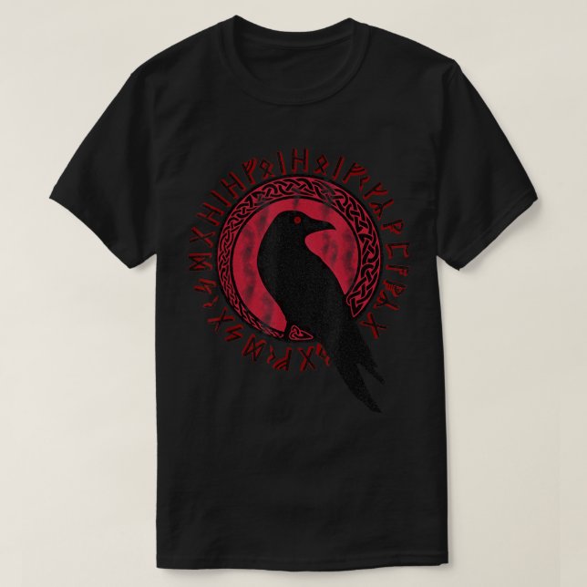 Camiseta Odin Ravens Huginn & Muninn VEGVISIR Vikings (Diseño del anverso)