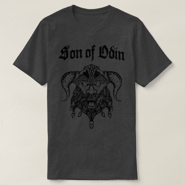Camiseta Odins Son Viking Warrior Nordmann Bart (Diseño del anverso)